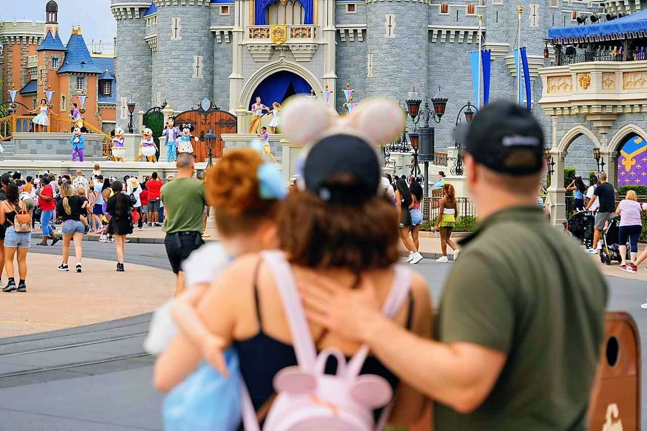Kathryn and Family Magic Kingdom Castle
